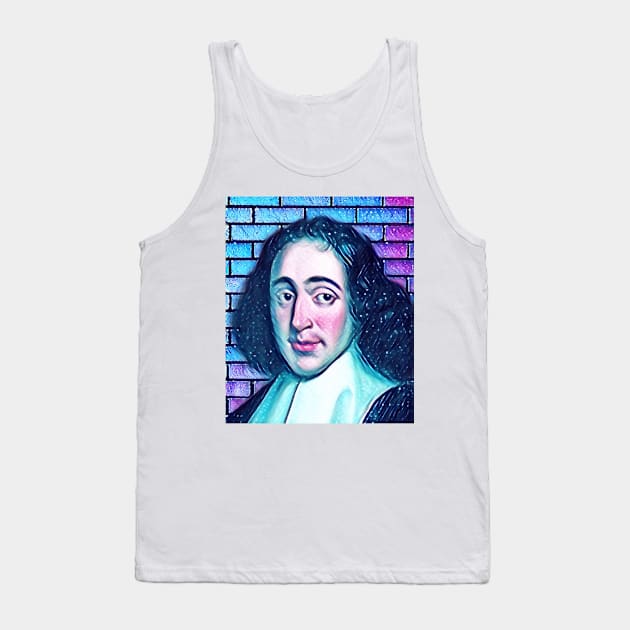 Baruch Spinoza Snowy Portrait | Baruch Spinoza Artwork 12 Tank Top by JustLit